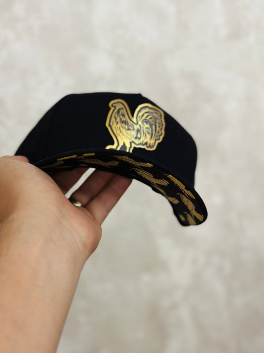 Gorra Gallo Placa Gold Premium